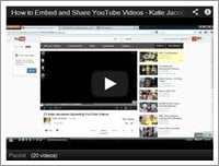 How to embed youtube video by keywords