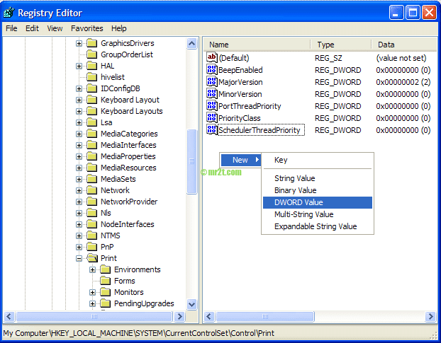 Registry Editor