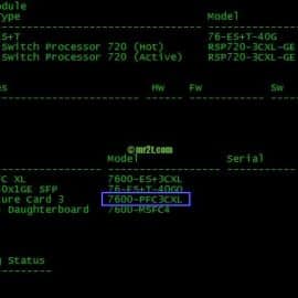 show module output command (cisco-router-7609s)